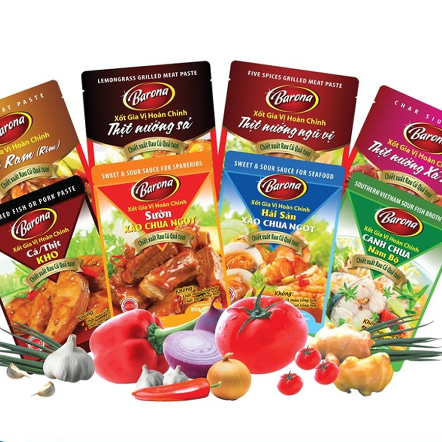 Gia vị đóng gói sẵn phổ biến Gia vị đóng gói sẵn phổ biến