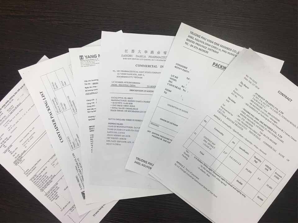 Bộ chứng từ xuất khẩu đường biển Bộ chứng từ xuất khẩu đường biển